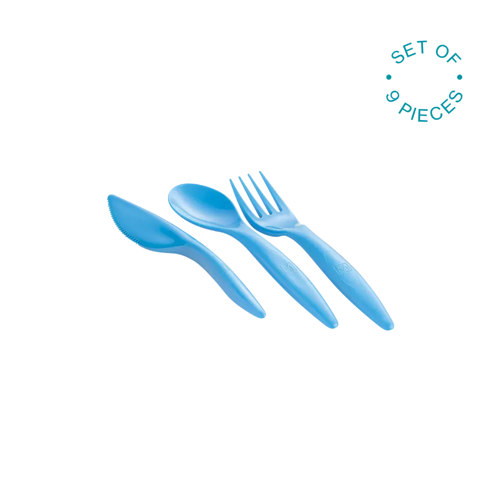 Cutlery Set (9 pcs) (Blue)